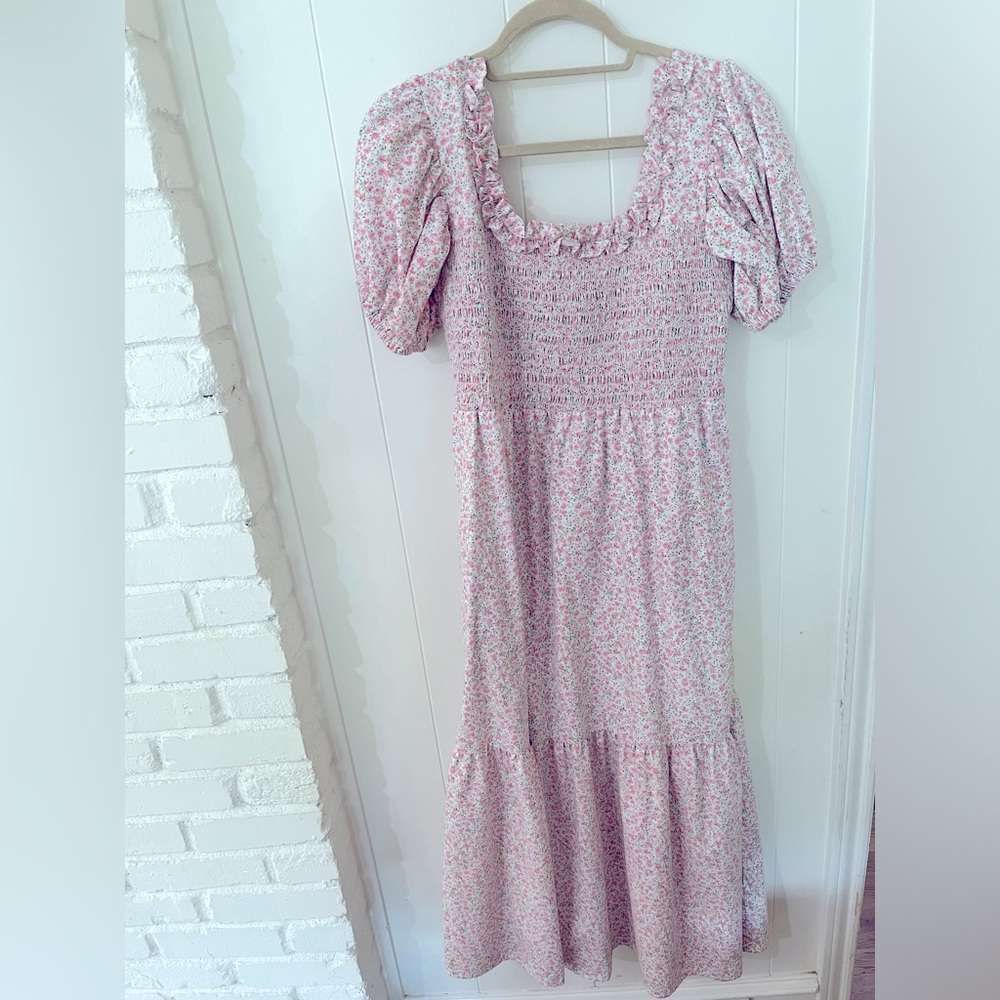 Dondolo pink floral dress size medium